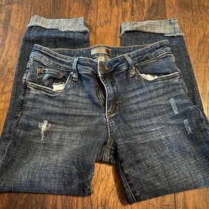 Kut from the Kloth Medium Blue Cropped Jeans